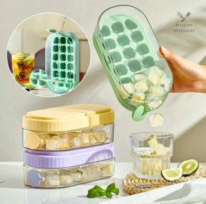 Shaker cocktail avec bac à glaçons pratique et innovant