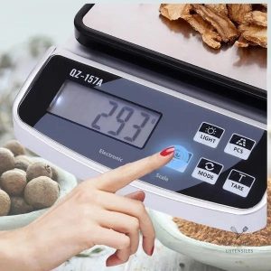 Balance de cuisine numérique avec écran LED