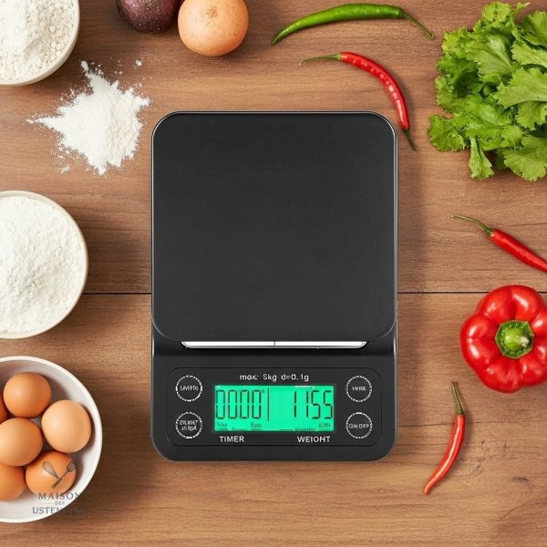 Balance de cuisine digitale haute précision 0,1g