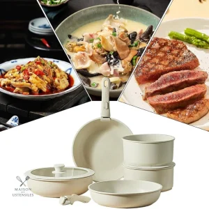 Batterie de cuisine céramique 11 pièces