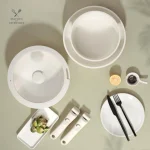 Batterie de cuisine polyvalente 11 pièces