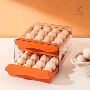 Rangement pratique pour 32 œufs en cuisine
