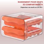 Accessoire de cuisine pour conserver 32 œufs efficacement