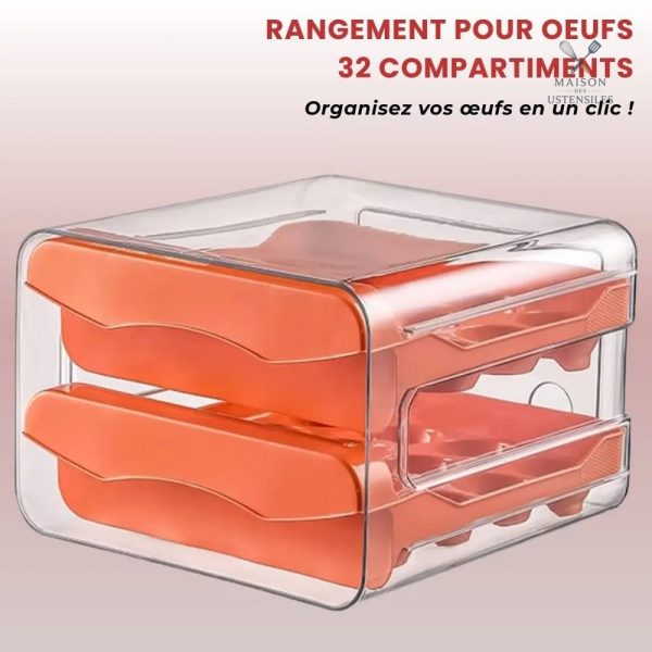 Accessoire de cuisine pour conserver 32 œufs efficacement