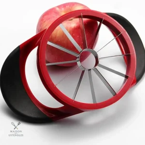 Coupe pomme en inox pour préparation facile des fruits