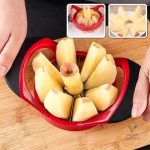 Accessoire de cuisine élégant pour couper des pommes rapidement