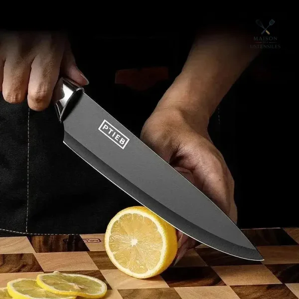 Couteau de chef PTIEB à lame tranchante