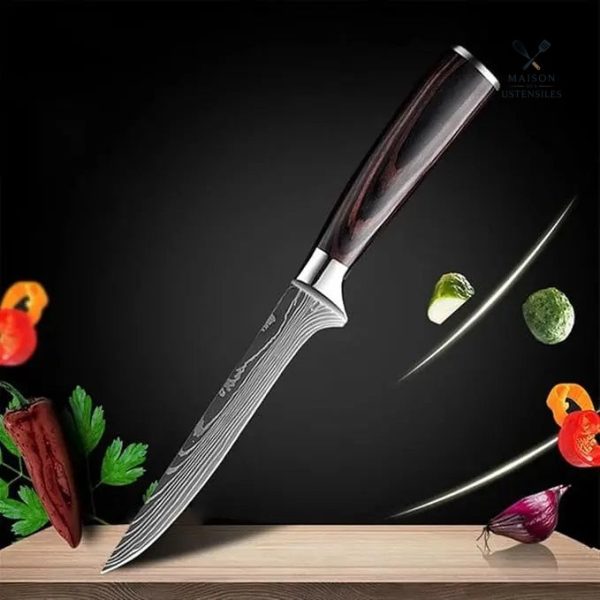Couteau de cuisine Xtuo, performance santoku garantie