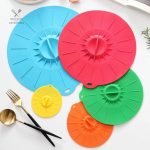 Couvercle en silicone flexible pour pots et bols