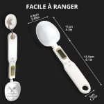 Balance de cuisine électronique avec cuillère intégrée