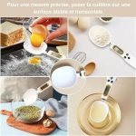 Balance cuisine avec affichage numérique clair