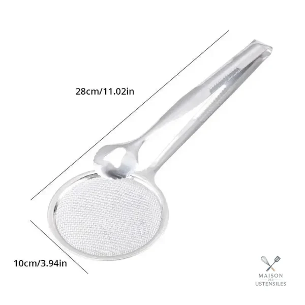 Ustensile de cuisine en inox pour filtration