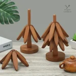 Accessoire pratique en bois pour la cuisine