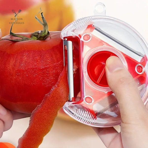 Outil de cuisine 3 en 1 pour éplucher et découper