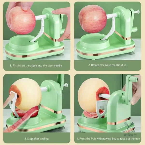 Accessoire de cuisine : éplucheur à pommes efficace