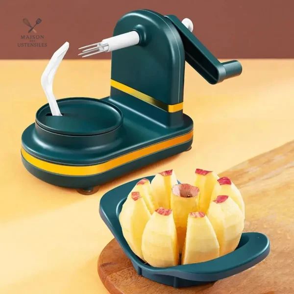 Éplucheur à pommes ergonomique pour un usage facile