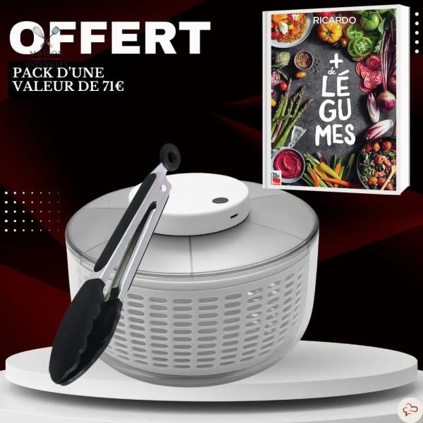 Essoreuse à salade automatique pour un séchage rapide