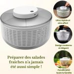 Appareil essoreur de légumes électrique efficace et facile