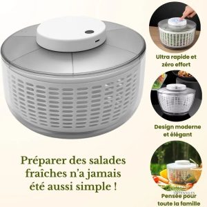 Appareil essoreur de légumes électrique efficace et facile