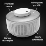 Dispositif de séchage de salade électrique compact