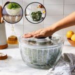 Outil de cuisine pour essorer les salades facilement