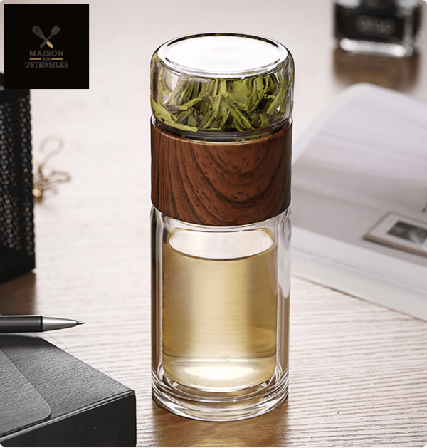Infuseur à thé en verre double paroi - vue 5