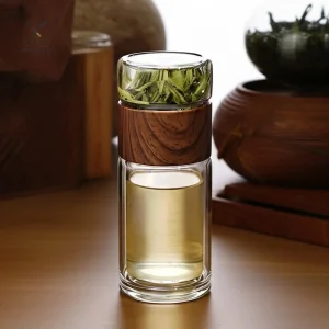 Infuseur en verre design pour amateurs de thé