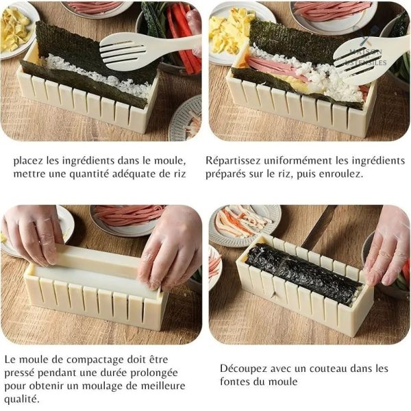 Kit complet pour confectionner des sushis délicieusement frais