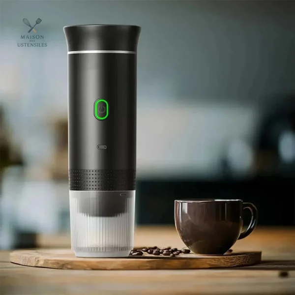 Café instantané avec une machine à café portable