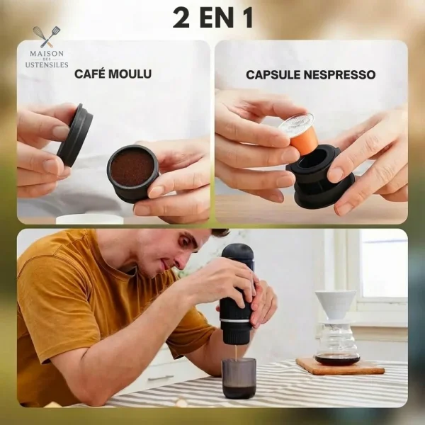 Expresso compact idéal pour les voyages