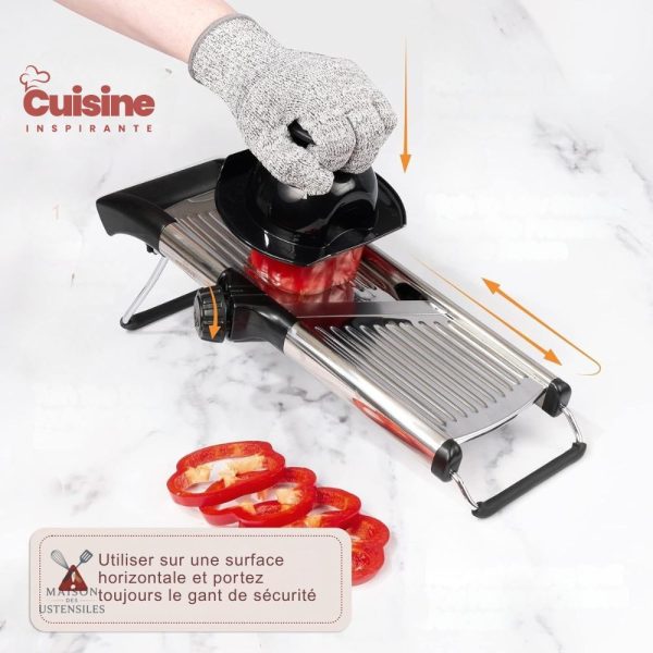 Mandoline cuisine pour préparation rapide de repas