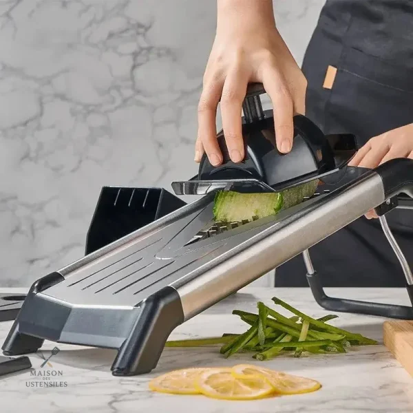 Mandoline cuisine avec lames en V pour coupes précises
