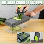 Slicer multifonction pour préparation rapide des aliments