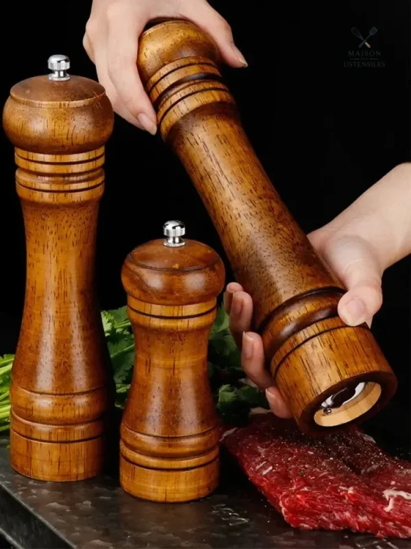 Moulin à sel et poivre pratique pour la table
