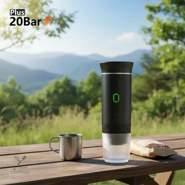 Café en plein air avec NomadBrew