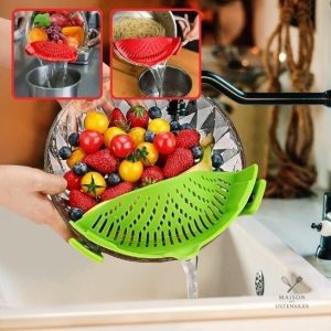 Ustensile de cuisine : passoire à filtration