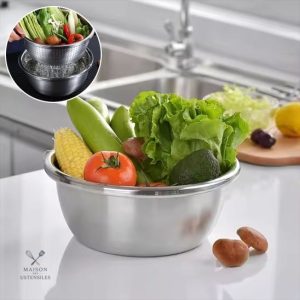 Passoire en inox ChefPro pour essorer les salades