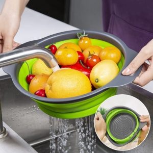 Essoreuse à salade pliable, pratique et compacte