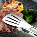 Ustensile de cuisson inox avec grip silicone