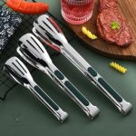 Ustensile barbecue, pince inox avec finition silicone