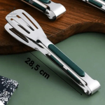 Pince inox avec poignée silicone, parfaite pour grillades