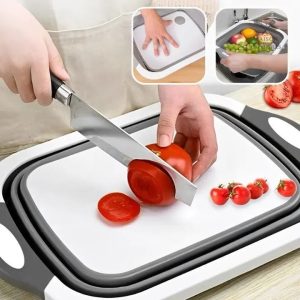 Planche à découper 3 en 1 pour cuisine pratique