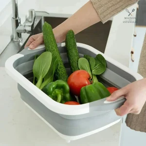 Planche à découper multifonction pour préparation alimentaire