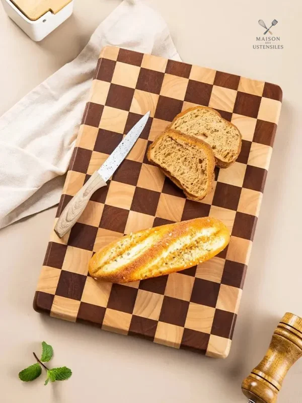 Planche à découper élégante en bois massif