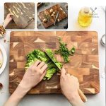 Accessoire de cuisine : planche à découper en bois