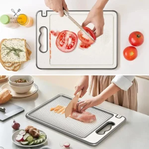 Planche à découper pratique et réversible pour la cuisine