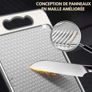 Accessoire de cuisine : planche à découper double face