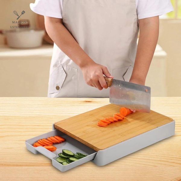 Planche à découper SliceEase en bois durable