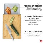 Planche à découper SliceEase facile à nettoyer et résistante