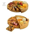 Idée cadeau plateau à fromage en bambou